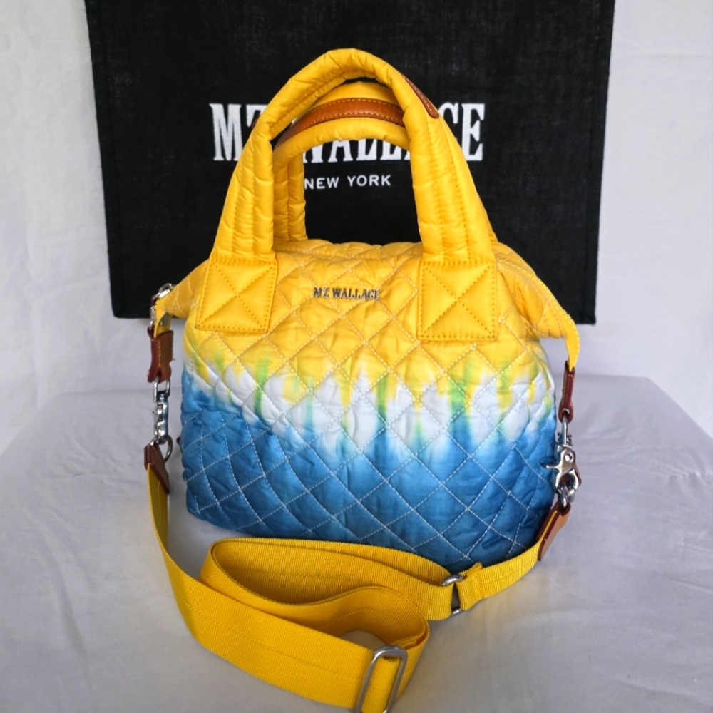 MZ Wallace Micro Sutton Bag Daffodil Tie Dye/Gold